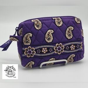 Vera Bradley Simply Violet Small Cosmetic Retired Pattern Gift